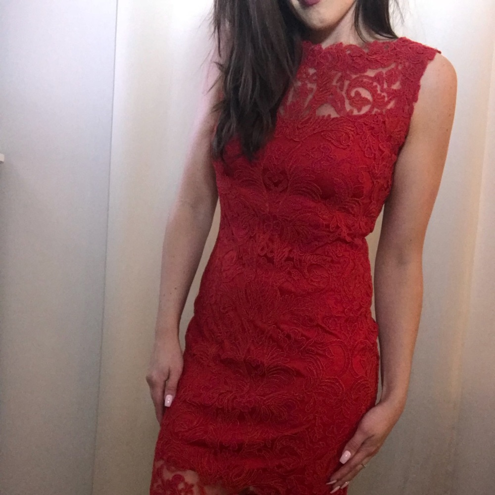 Midi red dress from Bloomingdales